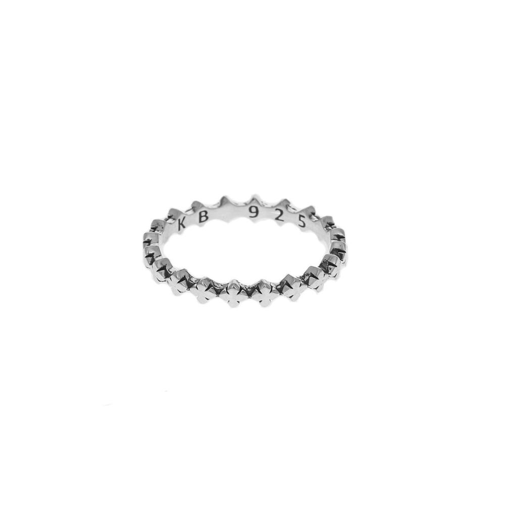 NEW KING BABY STUDIO women's super micro stackable ring in silver